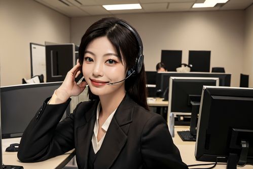 专注与温度 客户服务女性客服的人物肖像摄影图赏析